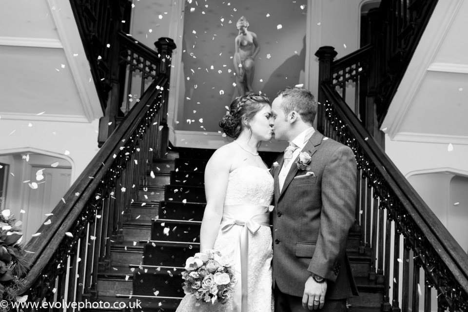 confetti on the stairs st audries 