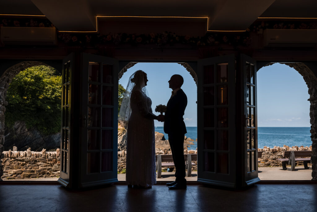 Wedding Couple in the Shade